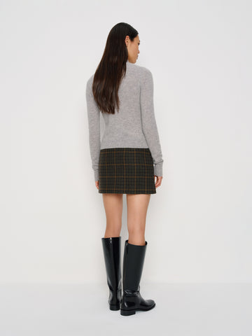 carla low waist wool skirt