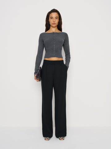 meadow regenerative merino cardigan