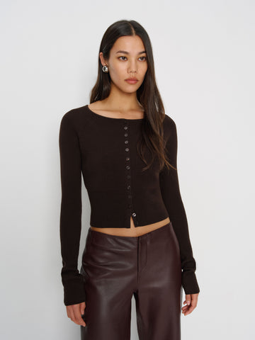 meadow regenerative merino cardigan