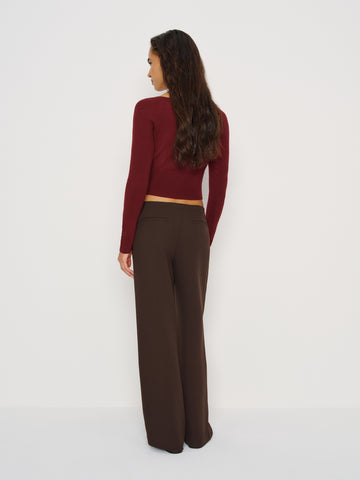 meadow regenerative merino cardigan