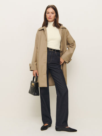 margoax regenerative merino mock neck sweater