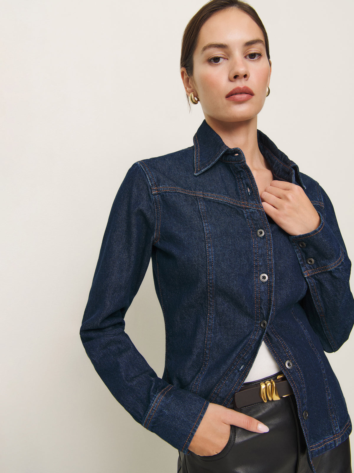 nellie denim shirt
