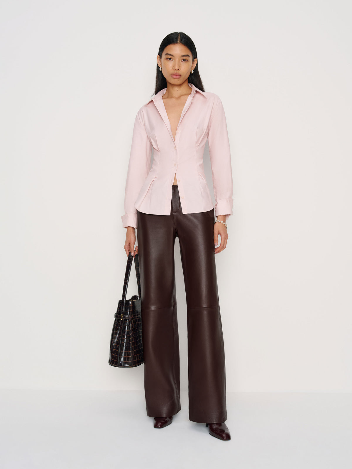 veda vida low rise leather pant