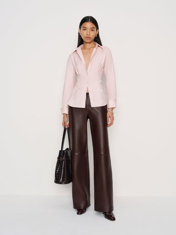 veda vida low rise leather pant