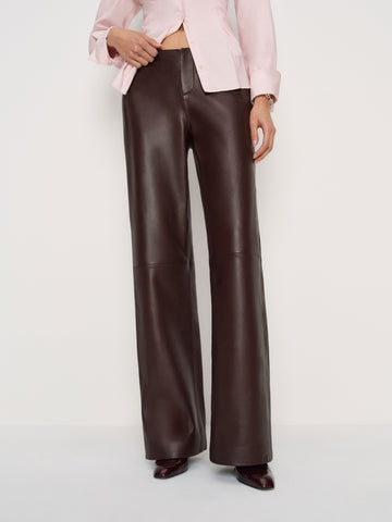 veda vida low rise leather pant