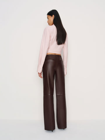 veda vida low rise leather pant
