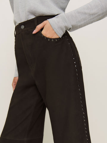 veda kennedy studded leather pant