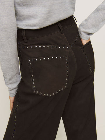 veda kennedy studded leather pant