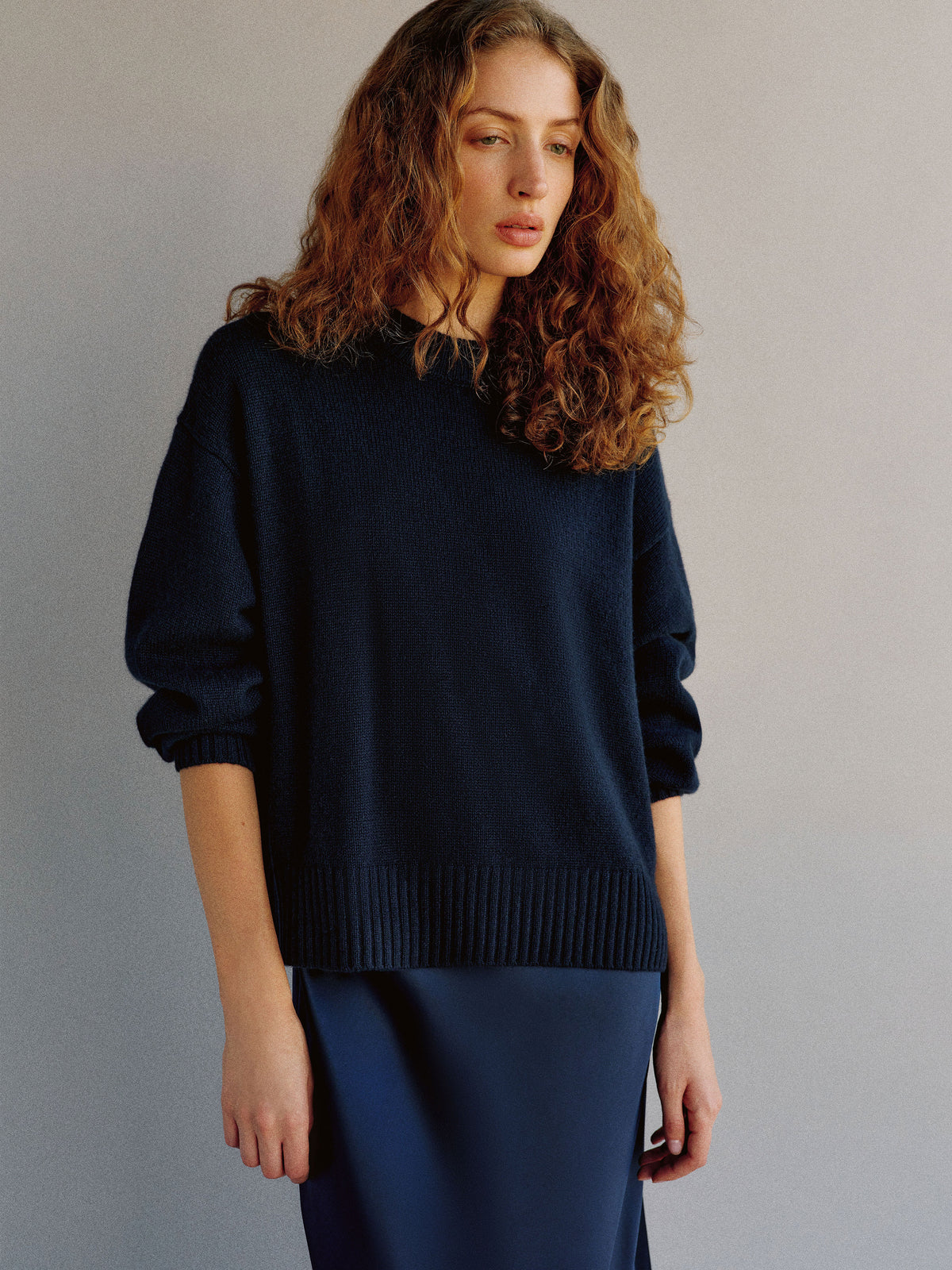 cove cashmere oversized crew