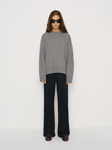 cove cashmere oversized crew