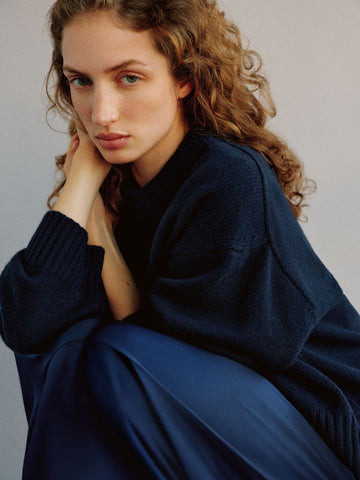 cove cashmere oversized crew