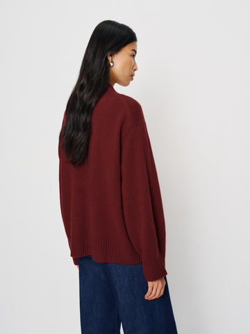 cove cashmere oversized crew