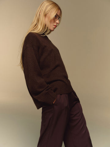 cove cashmere oversized crew