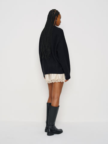 cove cashmere oversized crew