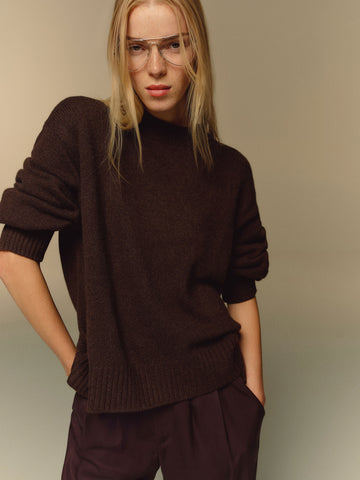 cove cashmere oversized crew