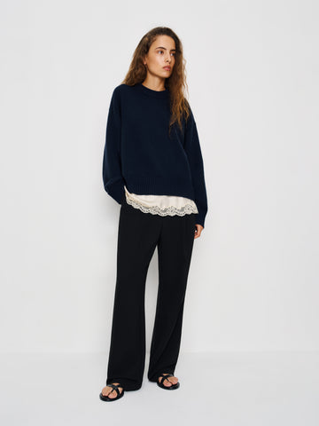cove cashmere oversized crew