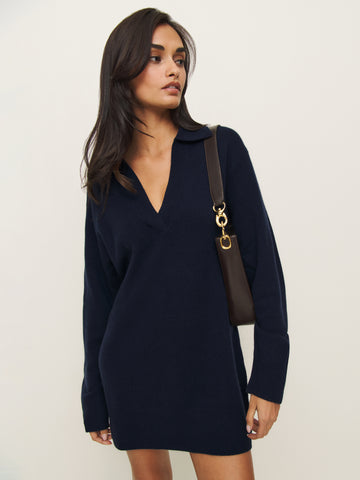 maeve cashmere polo dress
