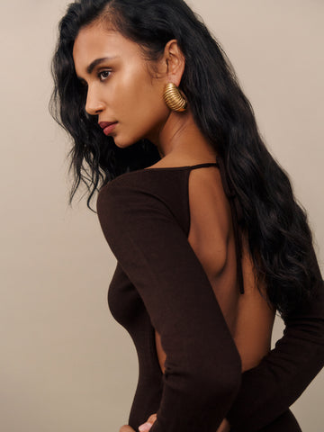 livia regenerative merino sweater dress