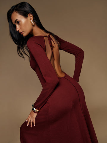 livia regenerative merino sweater dress