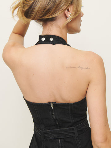 cecilia denim mini dress