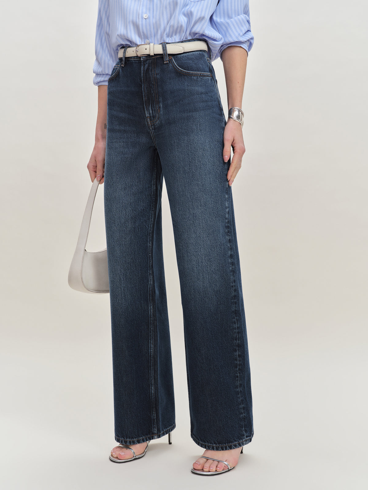 wes high rise wide leg jeans