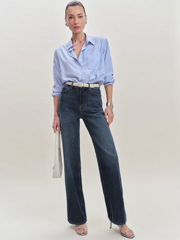 wes high rise wide leg jeans