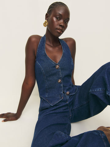 lorenza denim jumpsuit