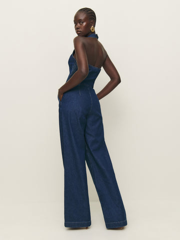 lorenza denim jumpsuit