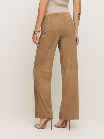 petites veda vida low rise leather pant