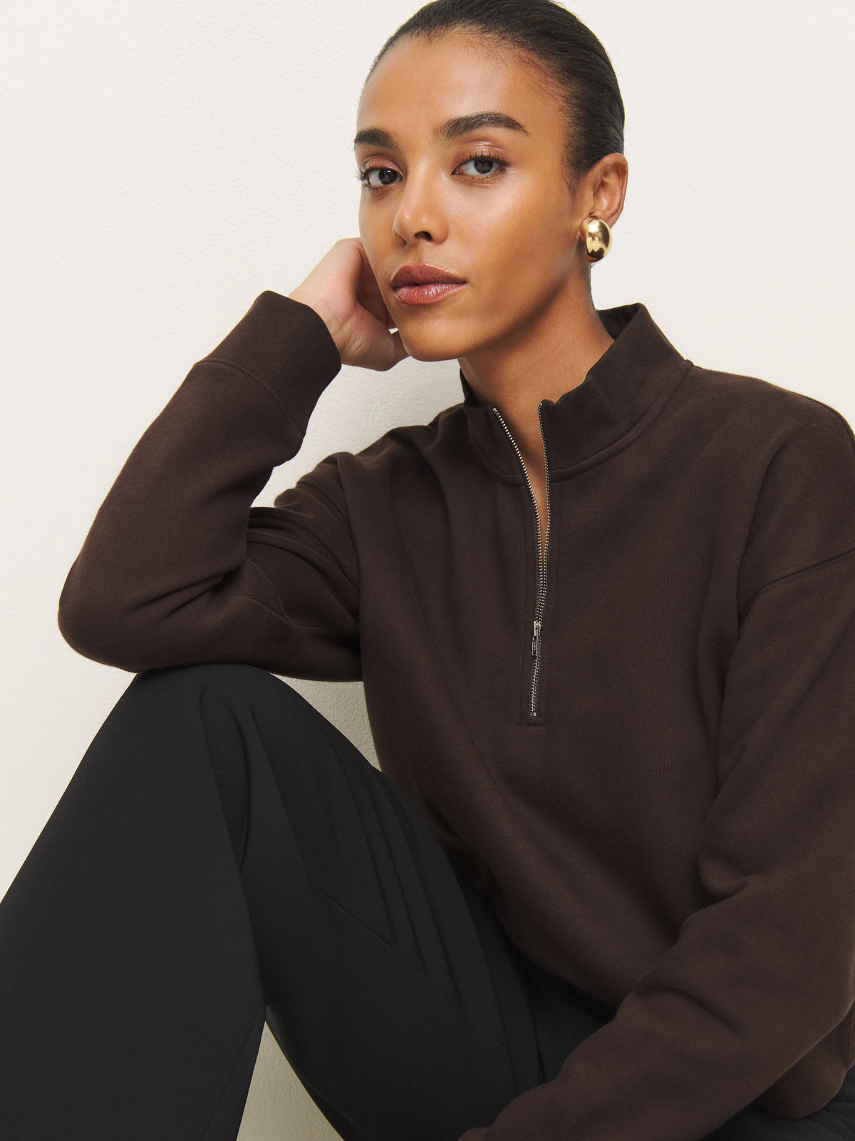maddie zip sweatshirt