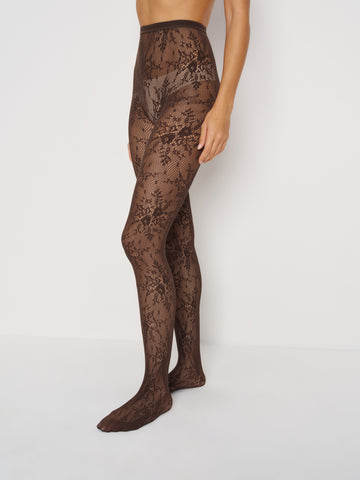 swedish stockings rosa lace tights
