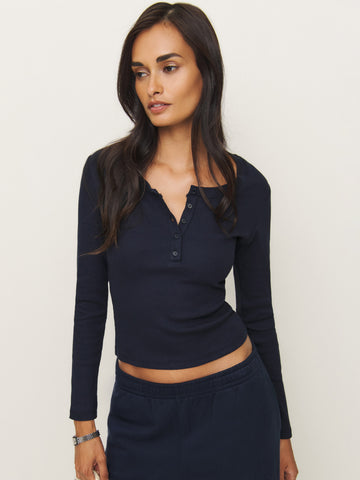 jayden long sleeve henley tee