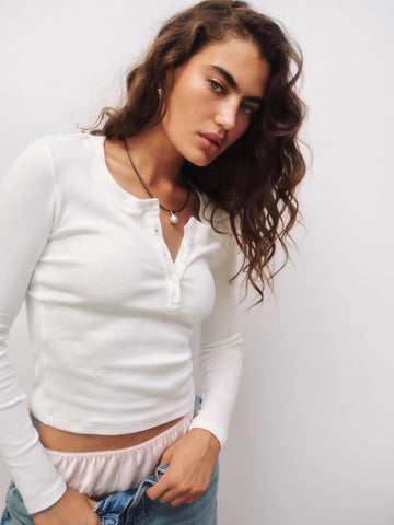 jayden long sleeve henley tee