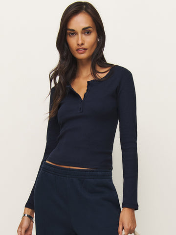 jayden long sleeve henley tee