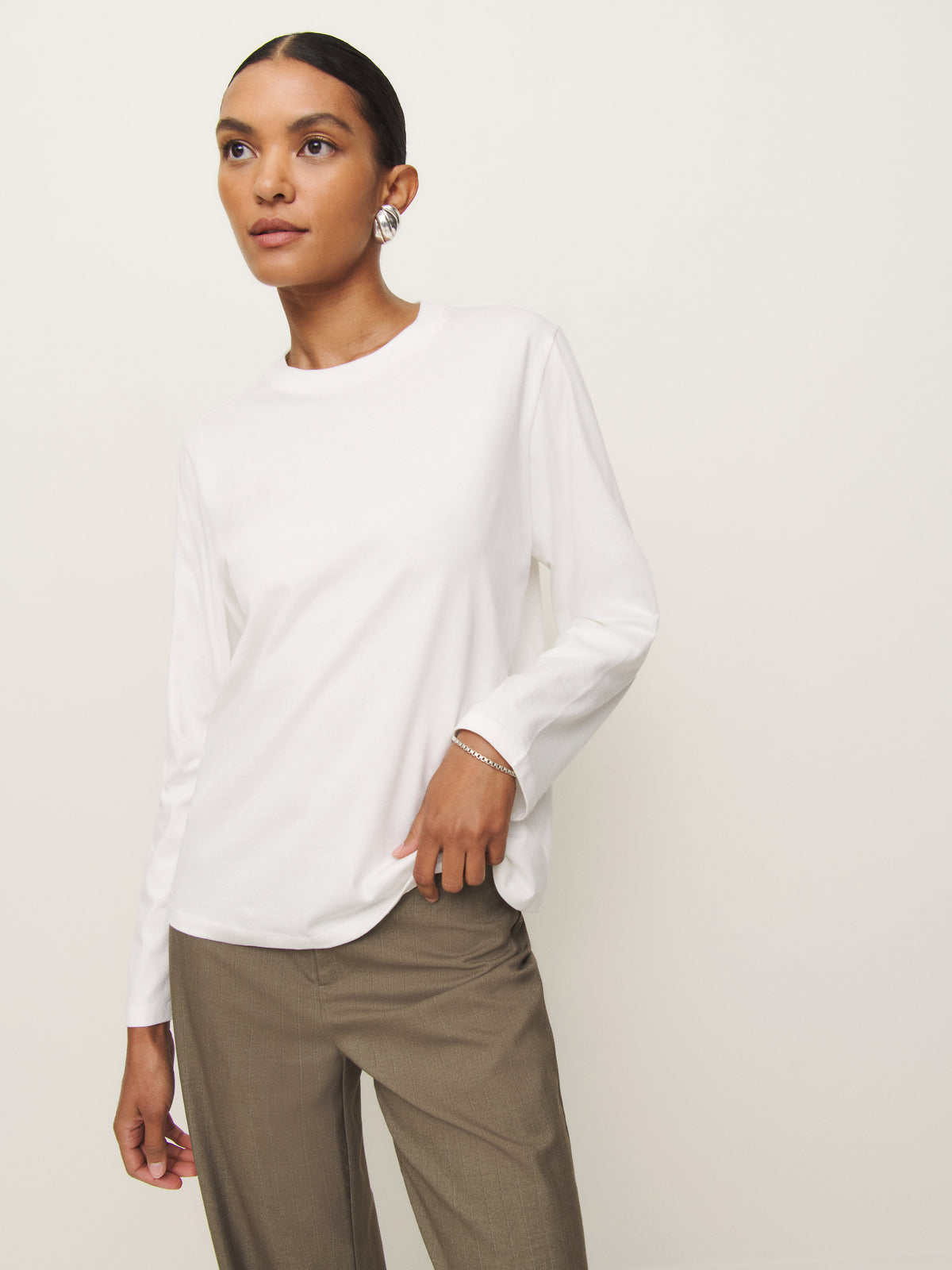asher oversized long sleeve tee