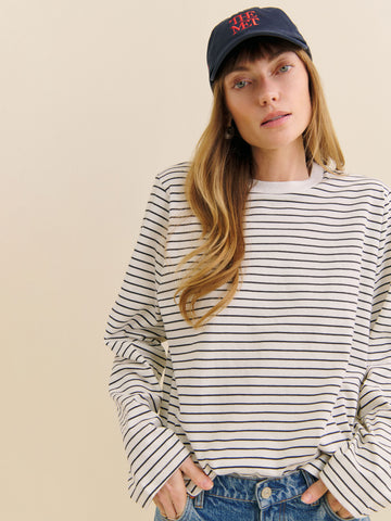asher oversized long sleeve tee
