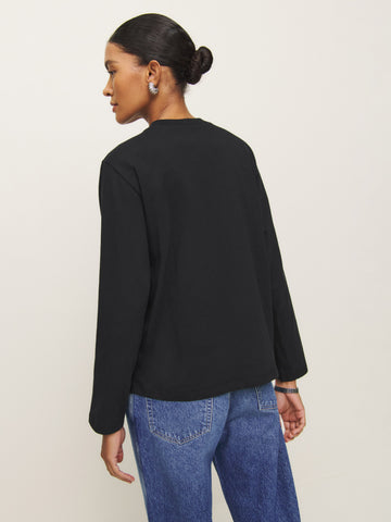 asher oversized long sleeve tee