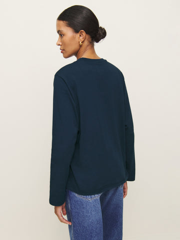 asher oversized long sleeve tee