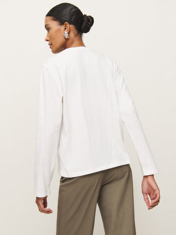 asher oversized long sleeve tee