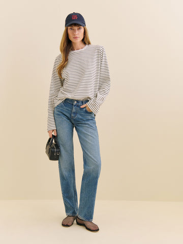 asher oversized long sleeve tee