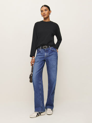 asher oversized long sleeve tee