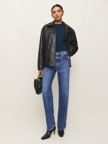 asher oversized long sleeve tee