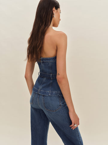 collins denim top