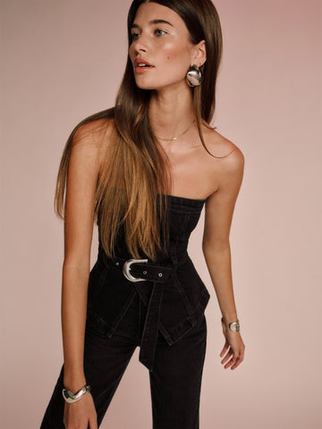 collins denim top
