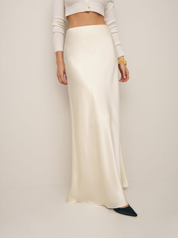 petites bella satin skirt