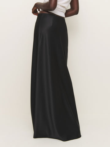 petites bella satin skirt