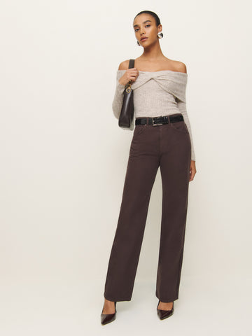 florie twist front sweater