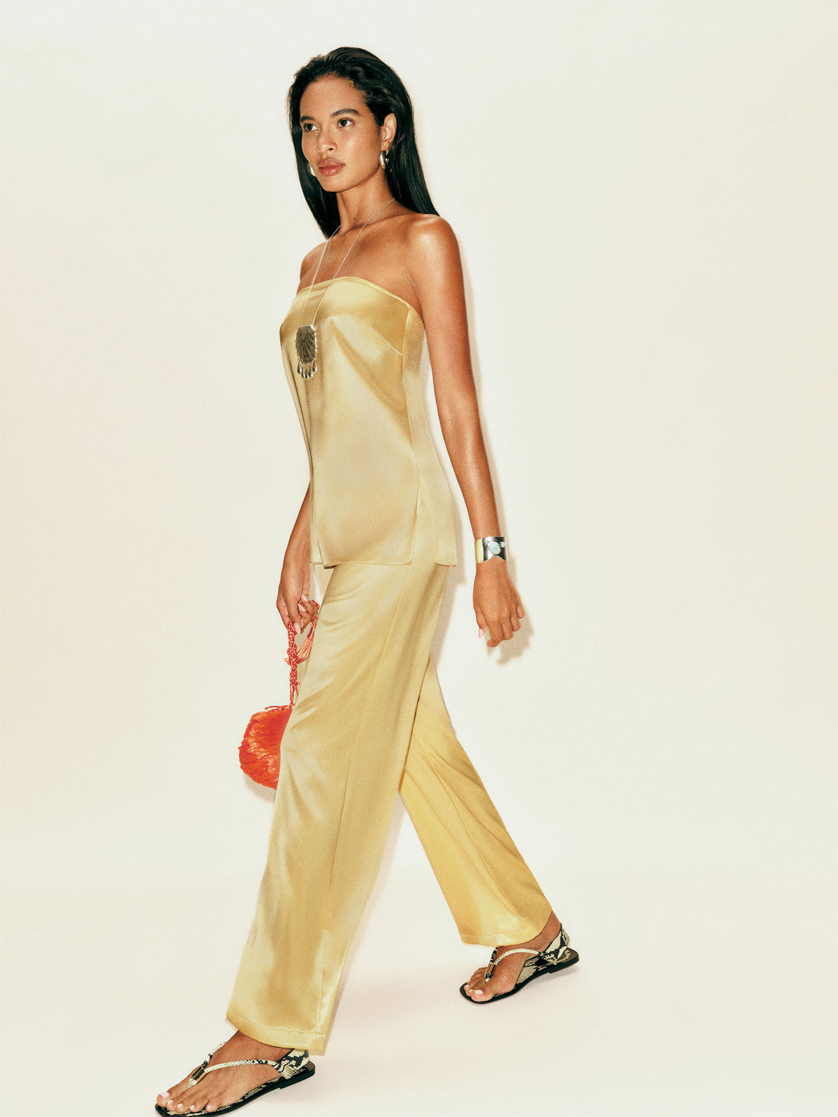 alleia satin two piece