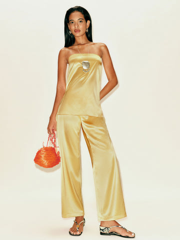 alleia satin two piece