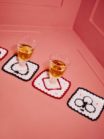 aces regenerative wool coasters